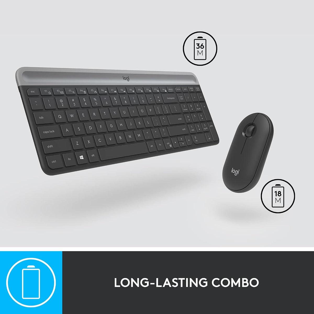 Logitech MK470 Slim Wireless Keyboard & Mouse Combo