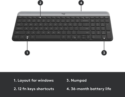 Logitech MK470 Slim Wireless Keyboard & Mouse Combo