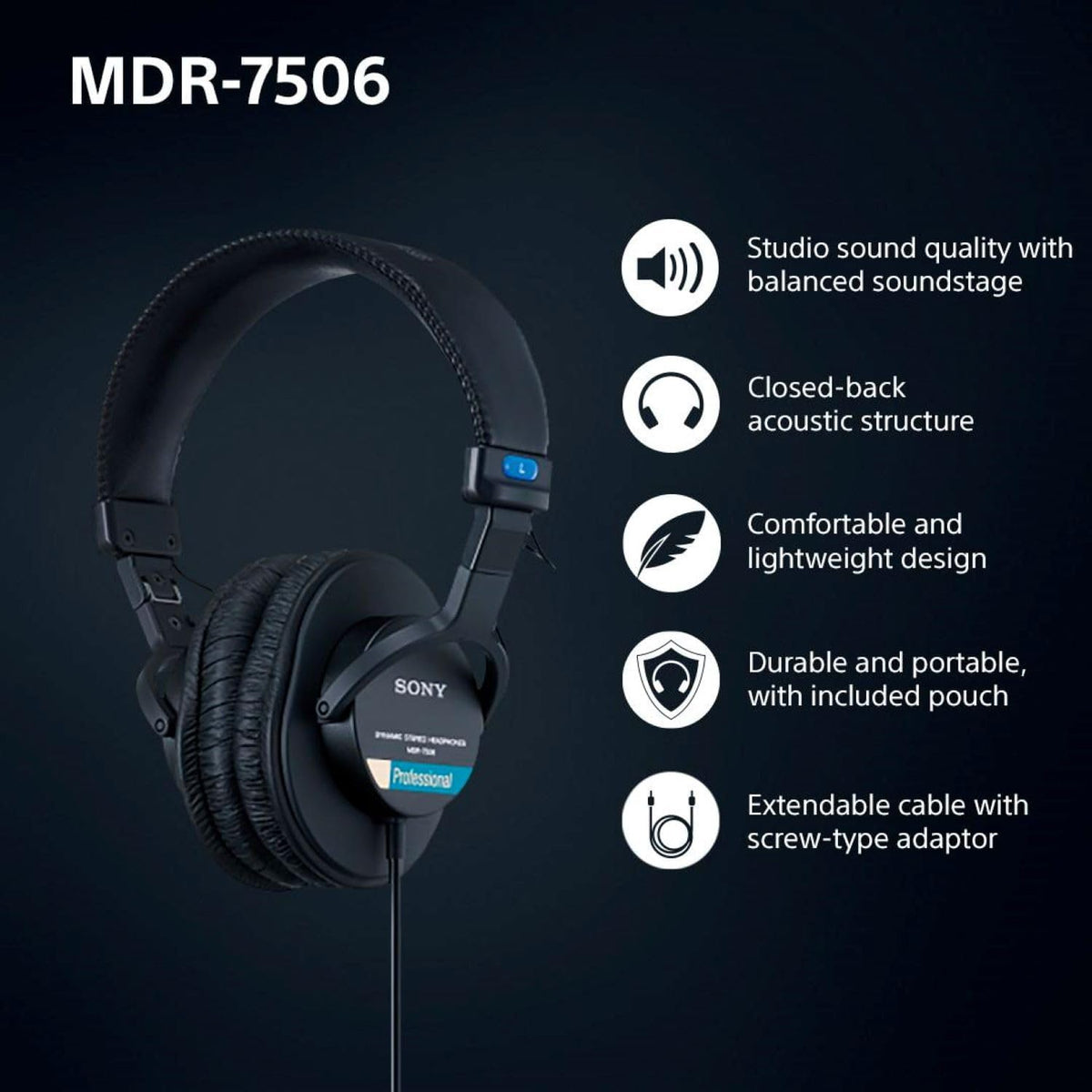 Sony MDR-7506 Professional Headphones