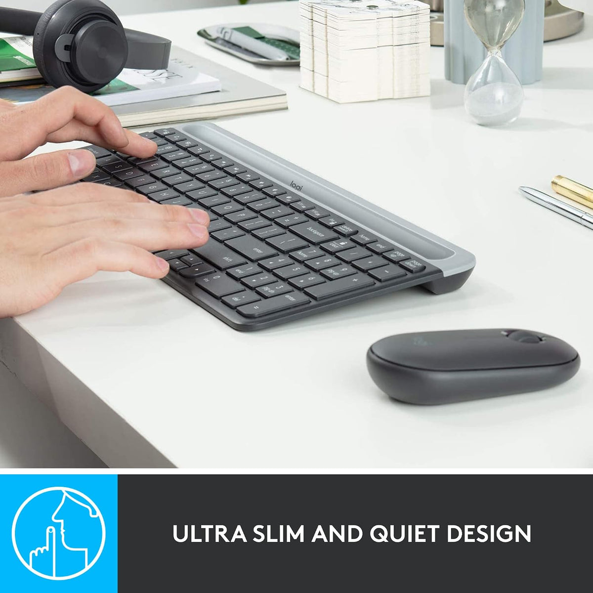 Logitech MK470 Slim Wireless Keyboard & Mouse Combo